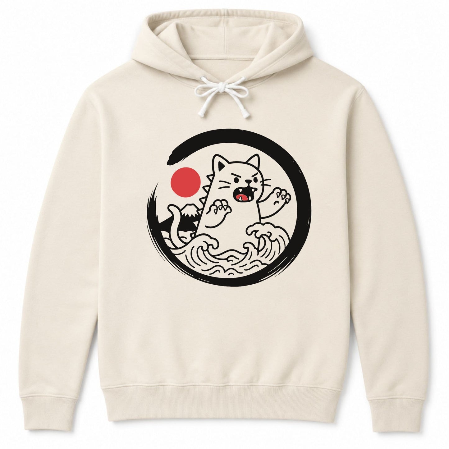Kyattojira Tides Hoodie Ivory / S 29975094515698402544 Hoodie