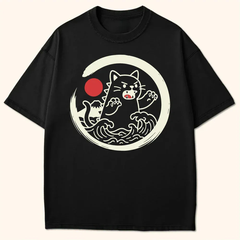 Kyattojira Tides T-Shirt Black / S 49380816330608457265 T-Shirt