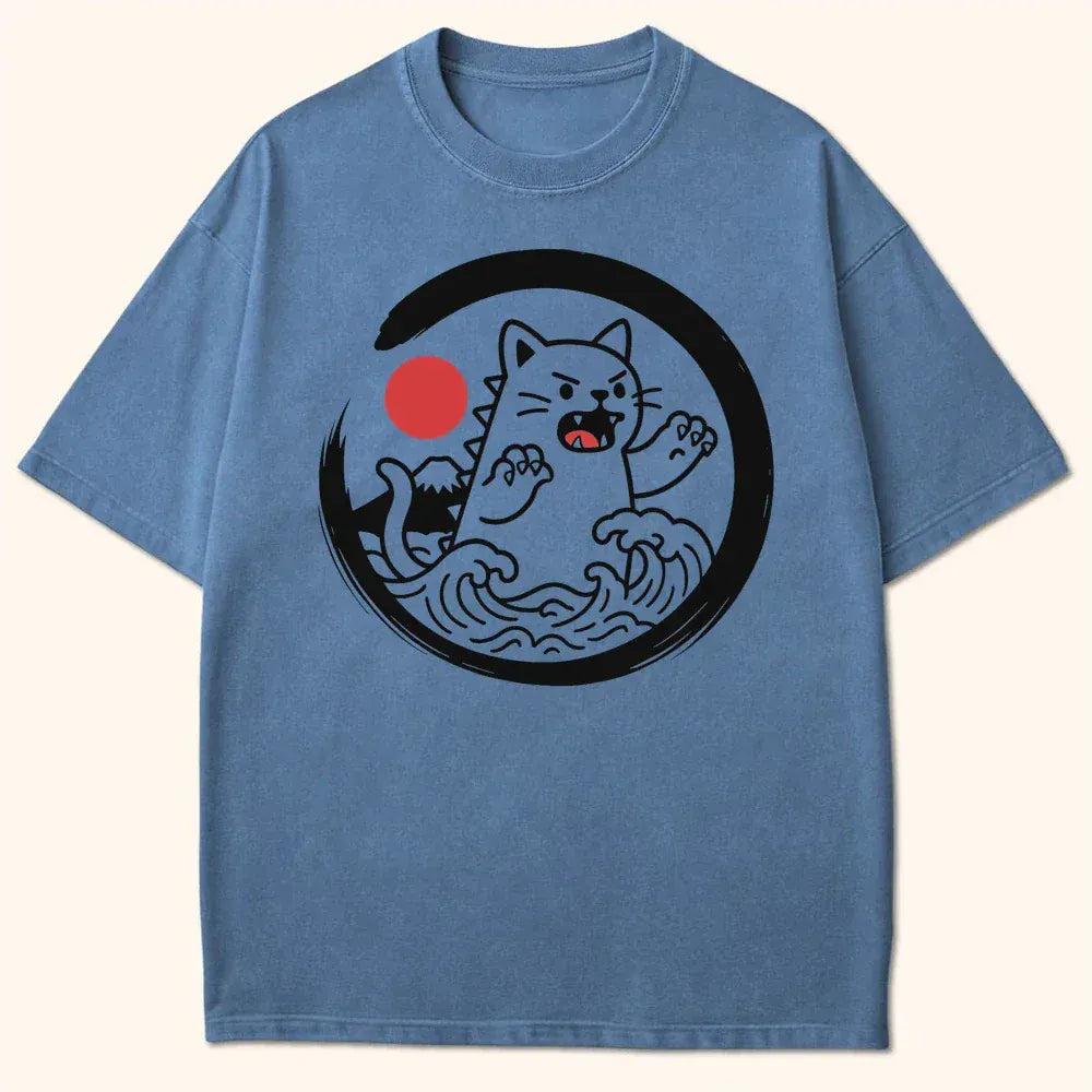 Kyattojira Tides T-Shirt Blue Jean / S 16920962573805303227 T-Shirt