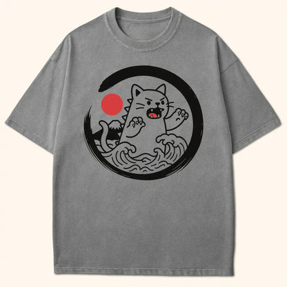 Kyattojira Tides T-Shirt Grey / S 82660645775680558303 T-Shirt