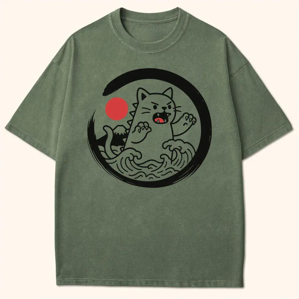 Kyattojira Tides T-Shirt Moss / S 29036979660081847184 T-Shirt