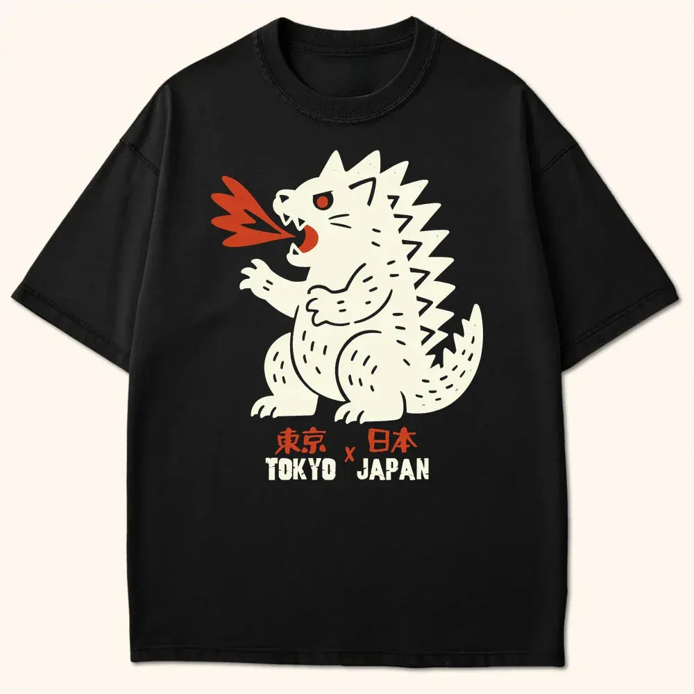 Kyattojira Tokyo Japan T-Shirt Black / S 15651154023109536157 T-Shirt