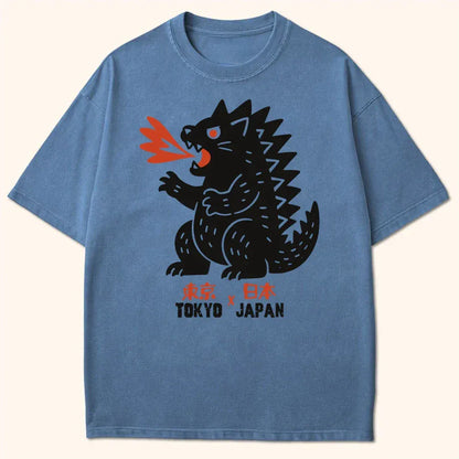 Kyattojira Tokyo Japan T-Shirt Blue Jean / S 28116973061718790907 T-Shirt