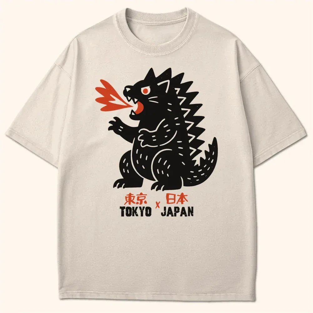 Kyattojira Tokyo Japan T-Shirt Ivory / S 25641195188270127311 T-Shirt