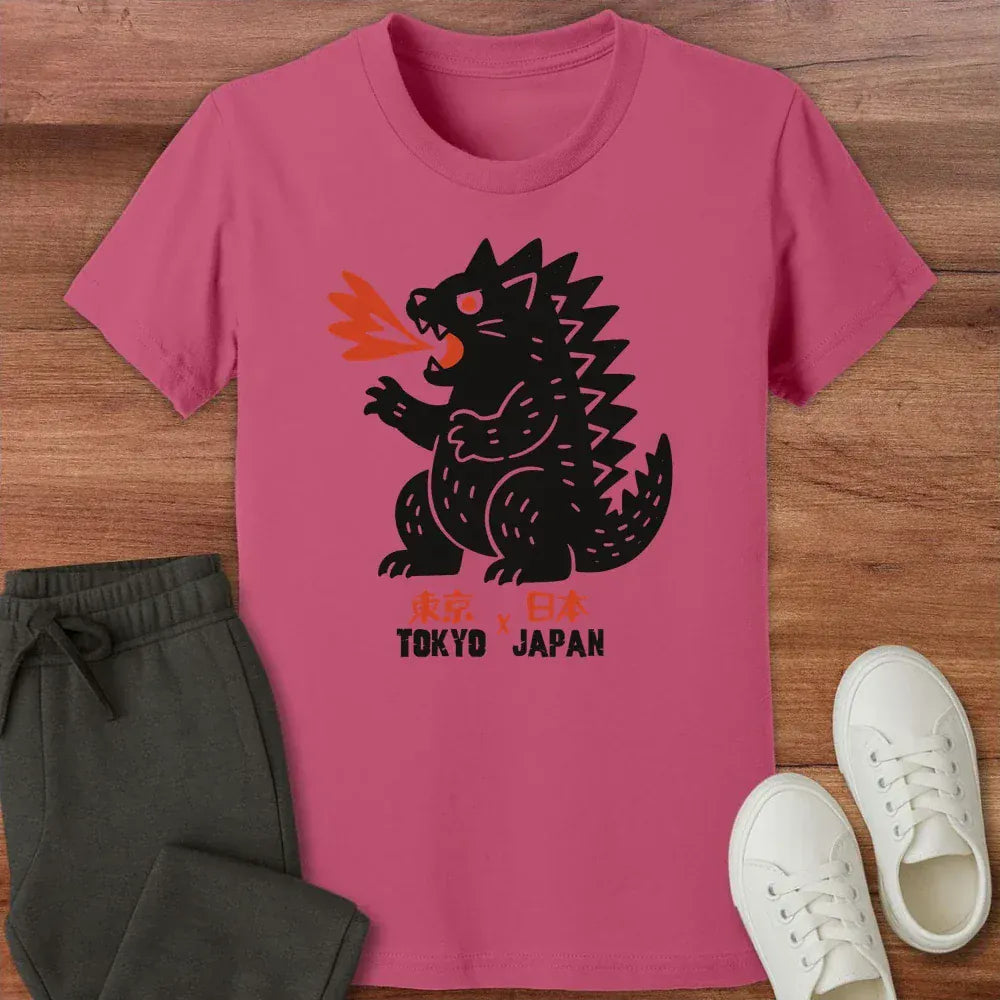 Kyattojira Tokyo X Japan Kids Tee Berry / S 29301575231572578392 Kids clothes