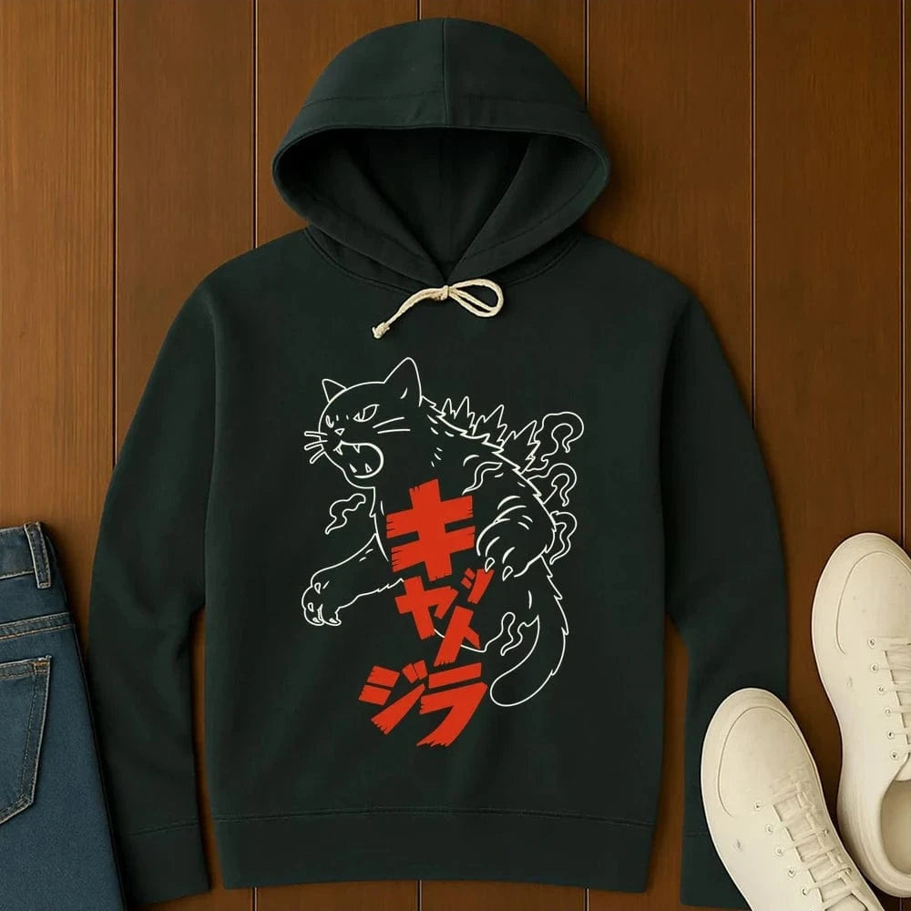 Kyattojira Unleashed Hoodie Black / S 27212394653041163964 Hoodie