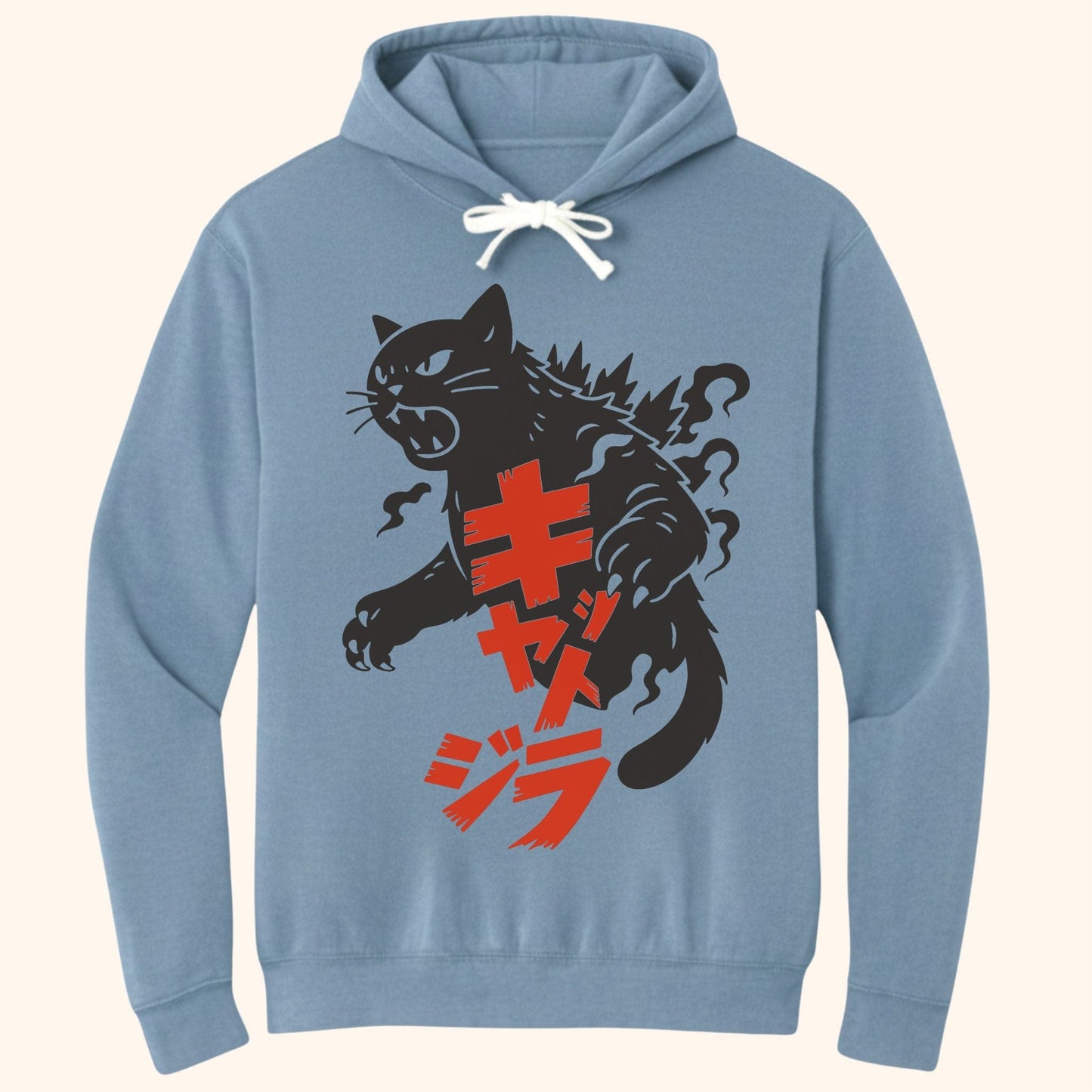 Kyattojira Unleashed Hoodie Blue Jean / S 89217753879363661532 Hoodie