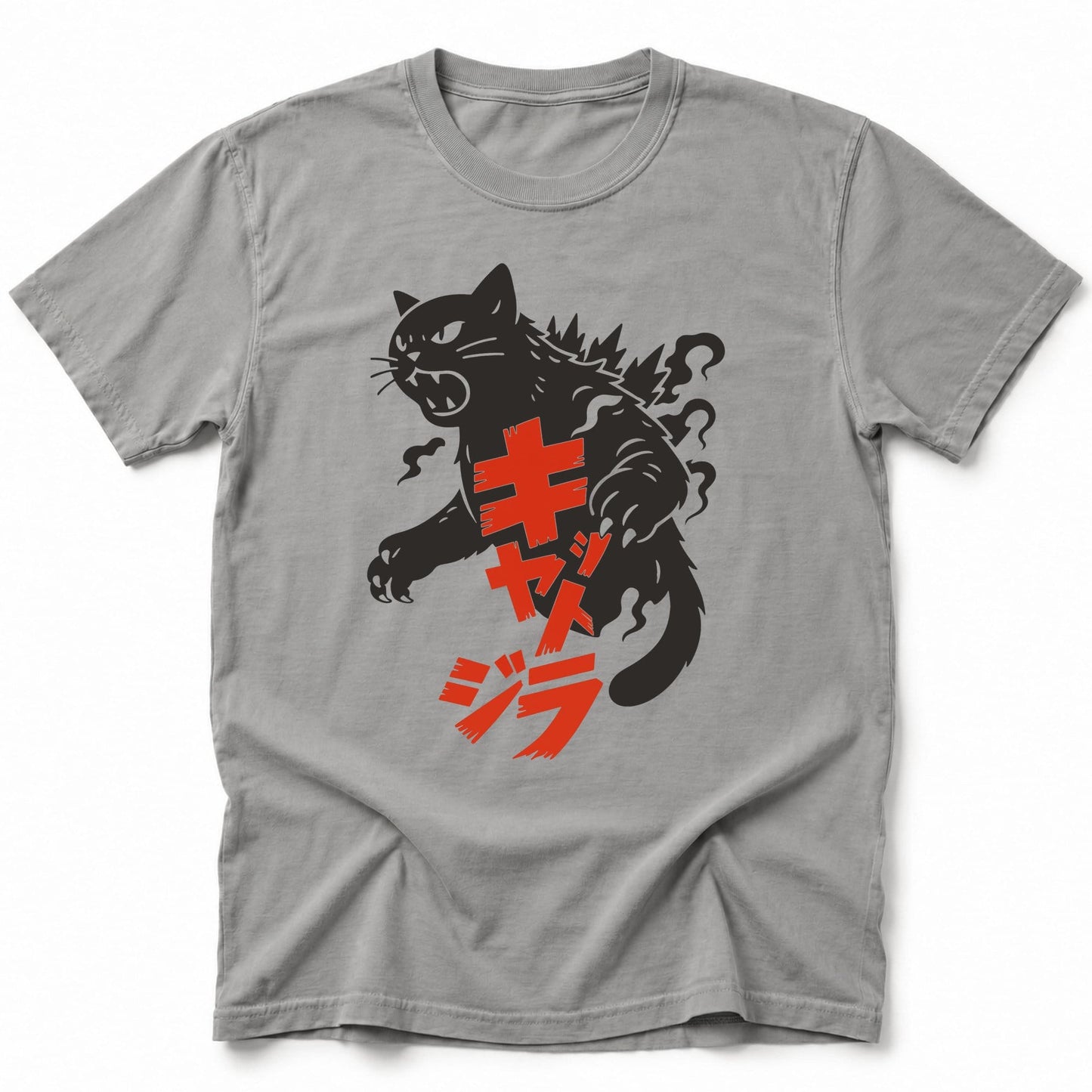 Kyattojira Unleashed T-Shirt Grey / S 24634643907378096829 T-Shirt