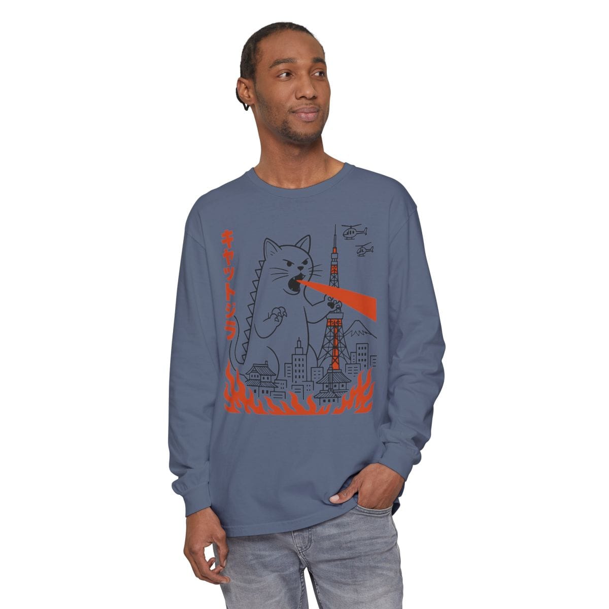 Kyattojira Visits Tokyo Long Sleeve Long-sleeve