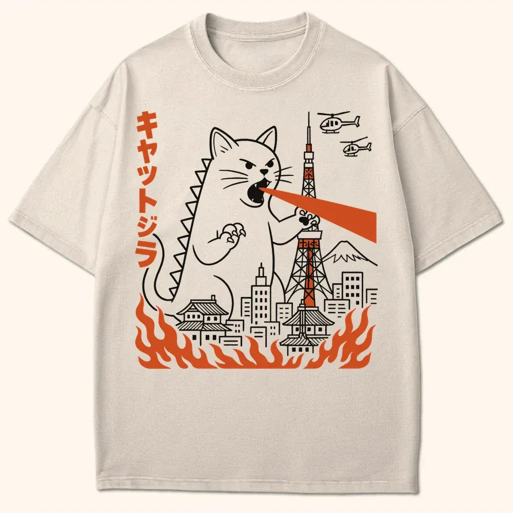 Kyattojira Visits Tokyo T-Shirt Ivory / S 28627899153739207744 T-Shirt