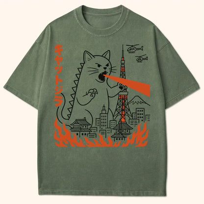 Kyattojira Visits Tokyo T-Shirt Moss / S 16572467052008099855 T-Shirt