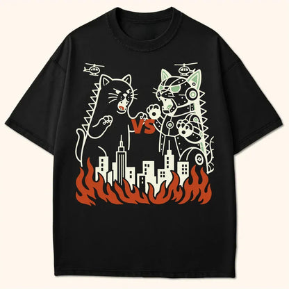 Kyattojira Vs Mecha T-Shirt Black / S 22674795974907878575 T-Shirt