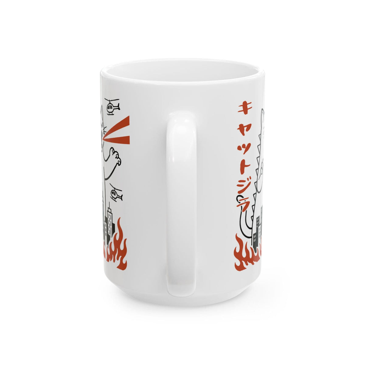 Kyattojira White Mug (15oz) 15oz 24010225197162029211 Mug