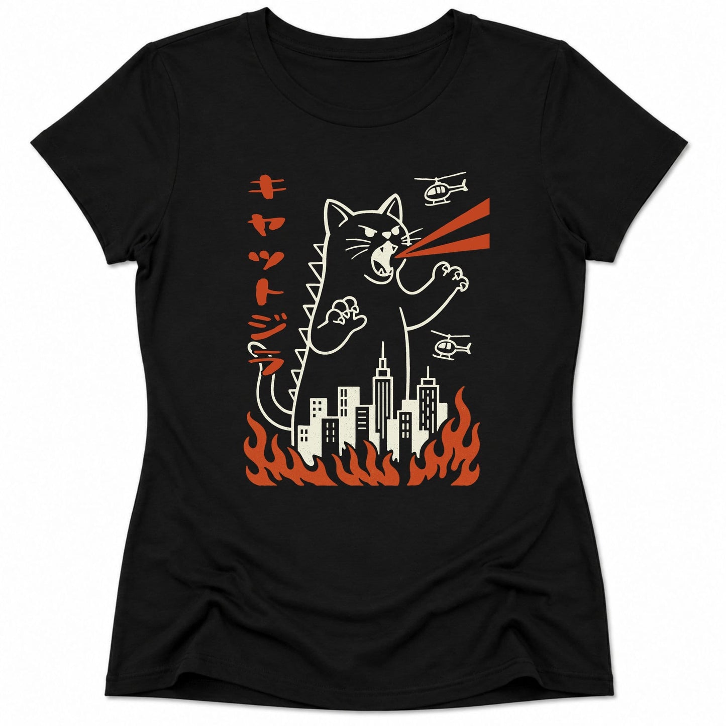 Kyattojira Womens Tee Black / S 32601487057271479097 T-Shirt