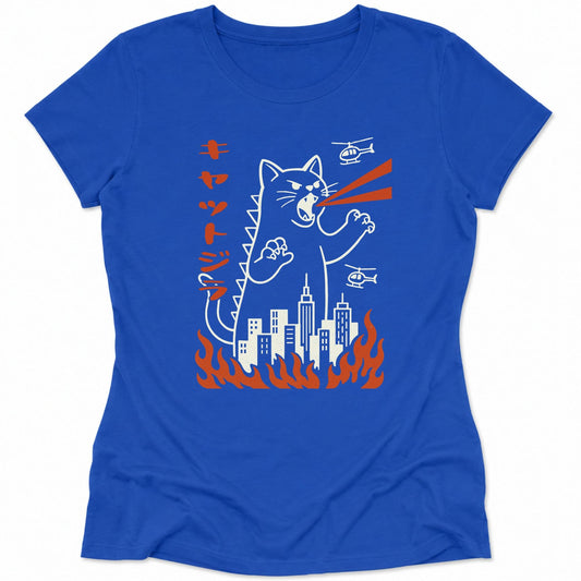 Kyattojira Womens Tee True Royal / S 99209292477771222800 T-Shirt