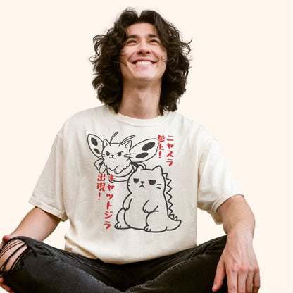 Kyattojira X Nyasura Arrives T-Shirt T-Shirt