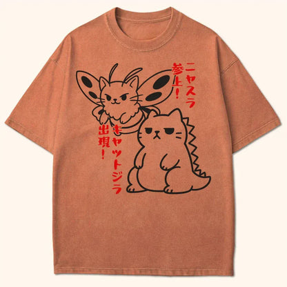 Kyattojira X Nyasura Arrives T-Shirt Yam / S 29979764658871972609 T-Shirt