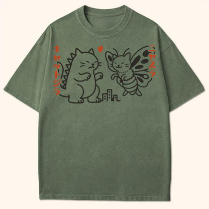 Kyattojira X Nyasura T-Shirt Moss / S 16293303691456054528 T-Shirt