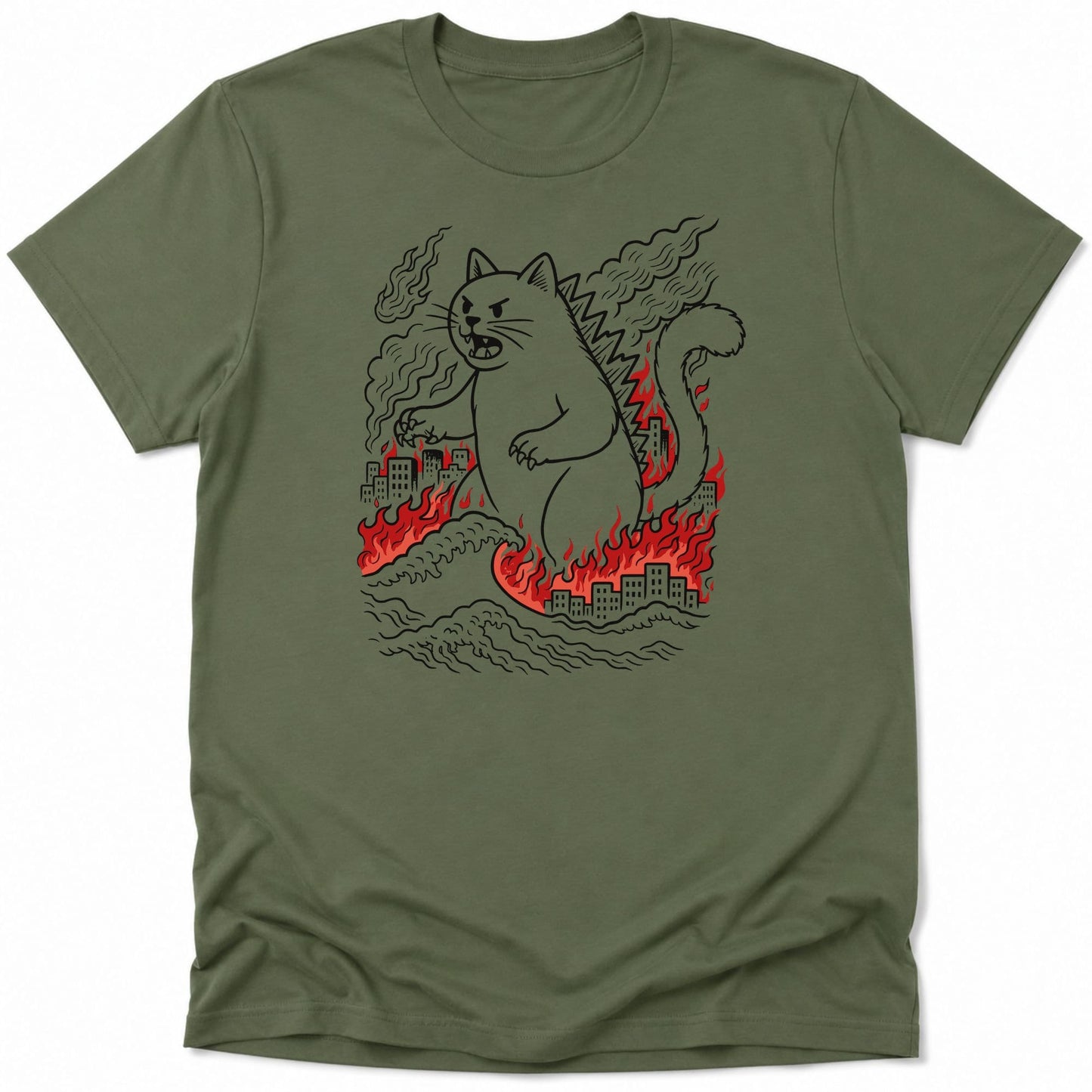Kyattojiras Chaos Everyday Softstyle Tee Military Green / S 76343196368848629211 T-Shirt