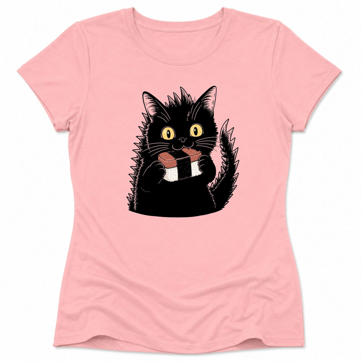 Kyattojiras Fav Musubi Womens Tee S / Pink 10575633845553203059 T-Shirt
