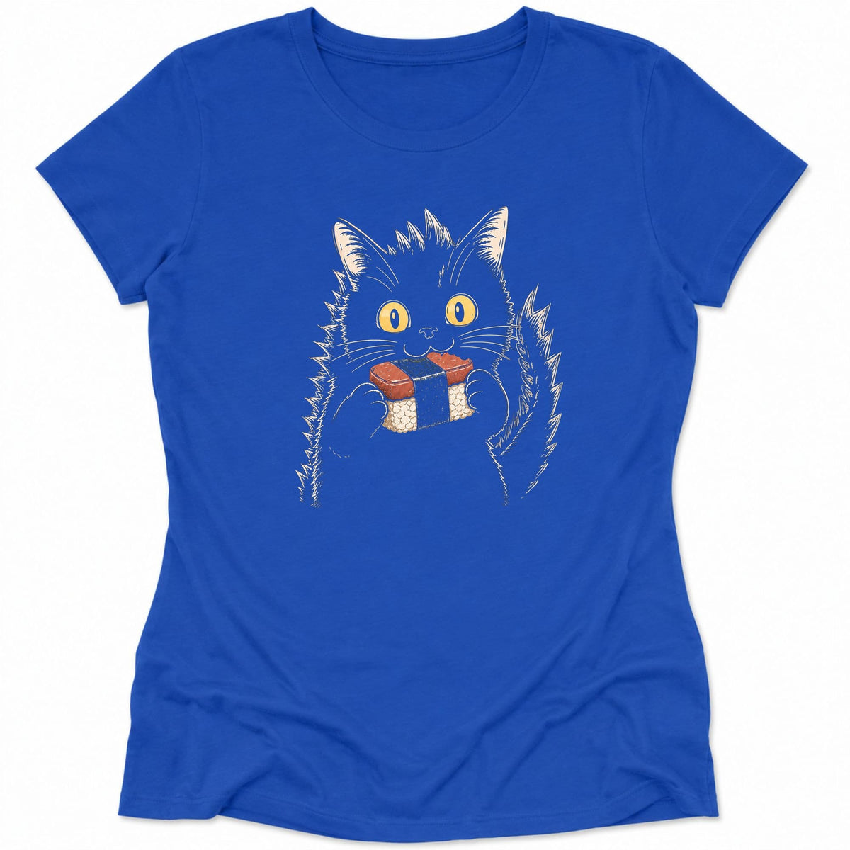 Kyattojiras Fav Musubi Womens Tee S / True Royal 26393577834285659958 T-Shirt