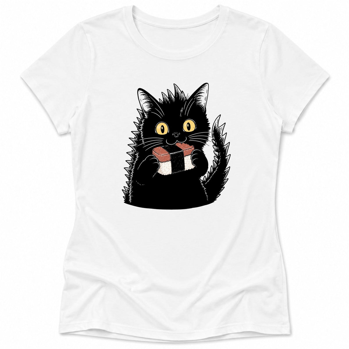 Kyattojiras Fav Musubi Womens Tee S / White 16237230952056323259 T-Shirt