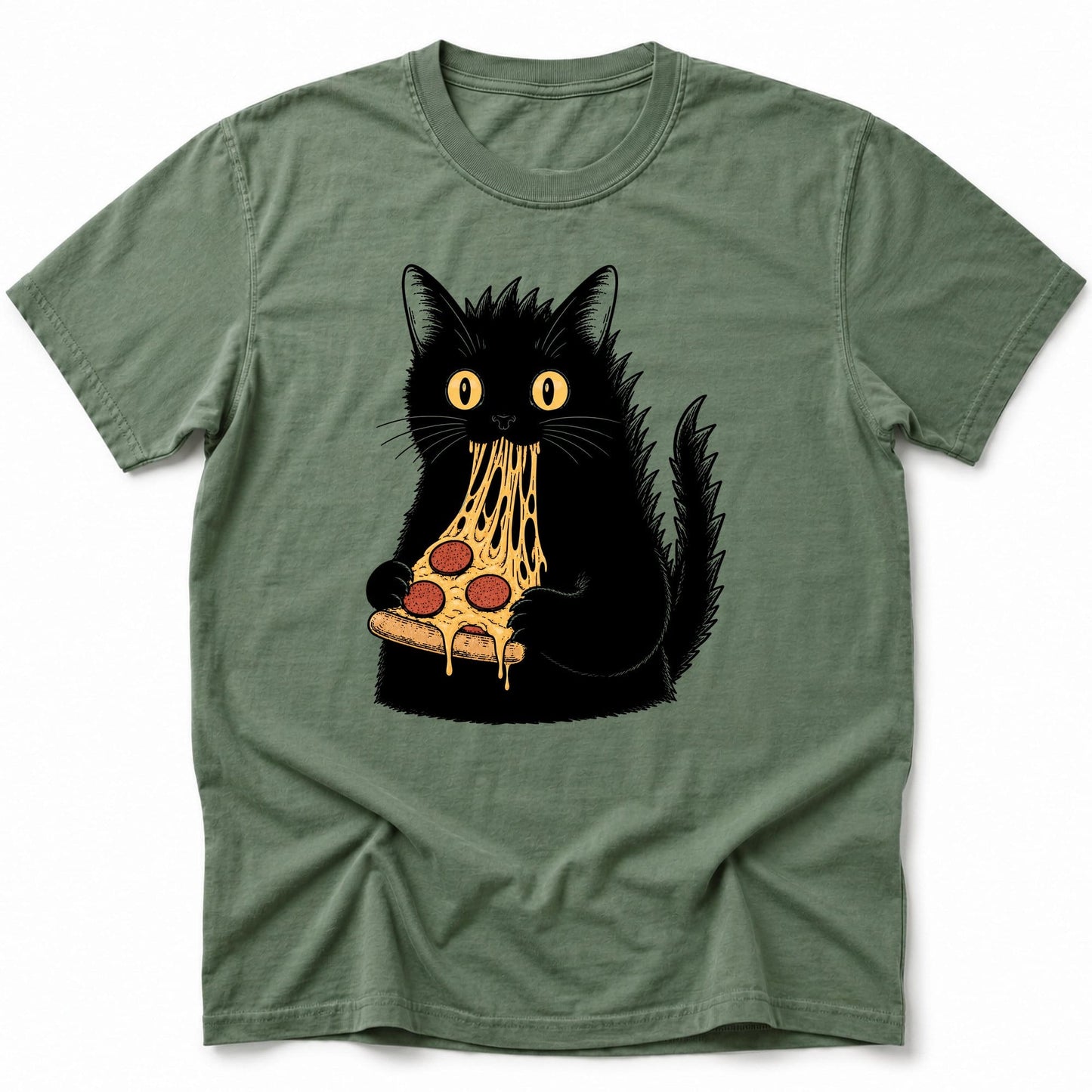 Kyattojiras Fav Pizza T-Shirt Moss / S 19263582621507977130 T-Shirt