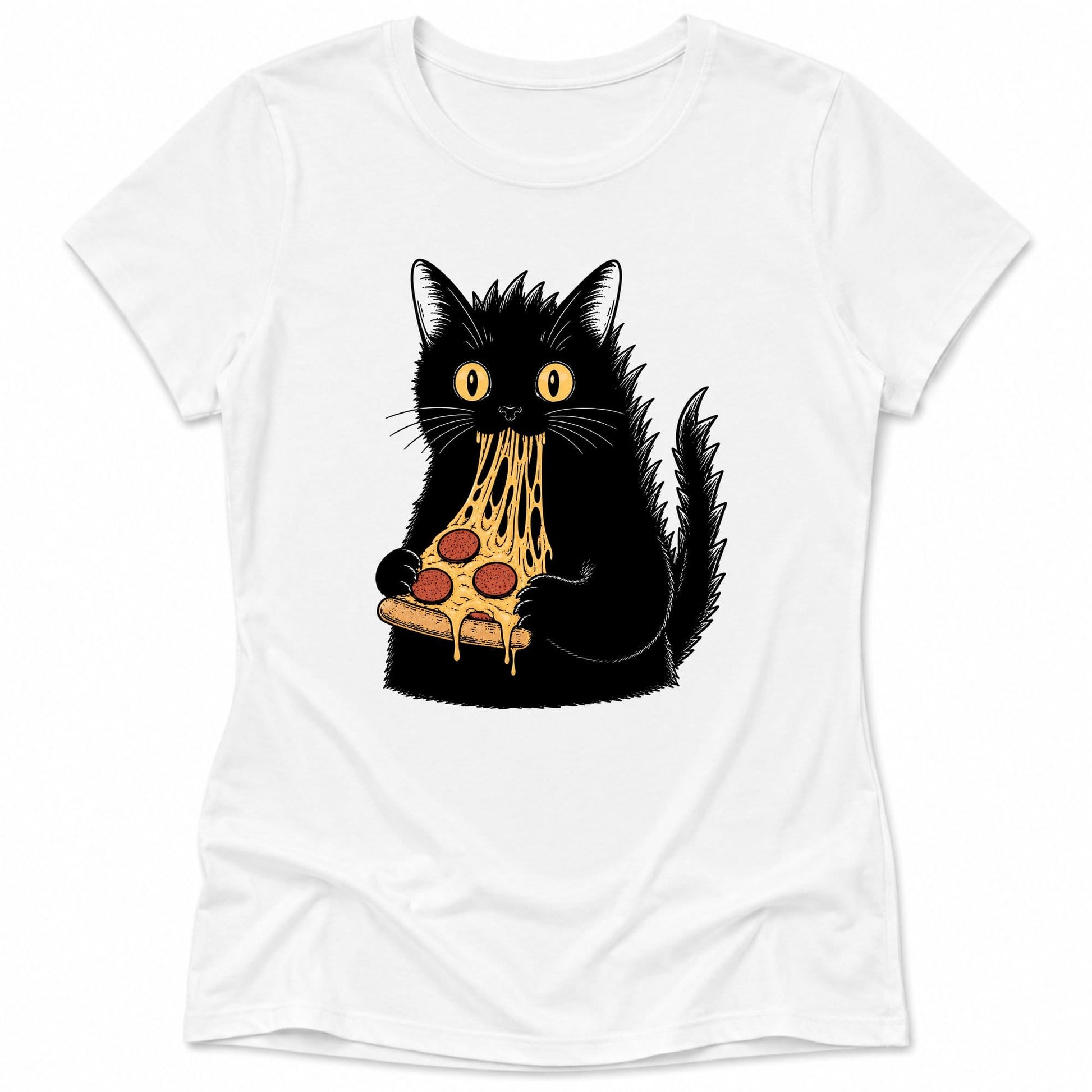 Kyattojiras Fav Pizza Womens Tee S / White 73881956688239593977 T-Shirt