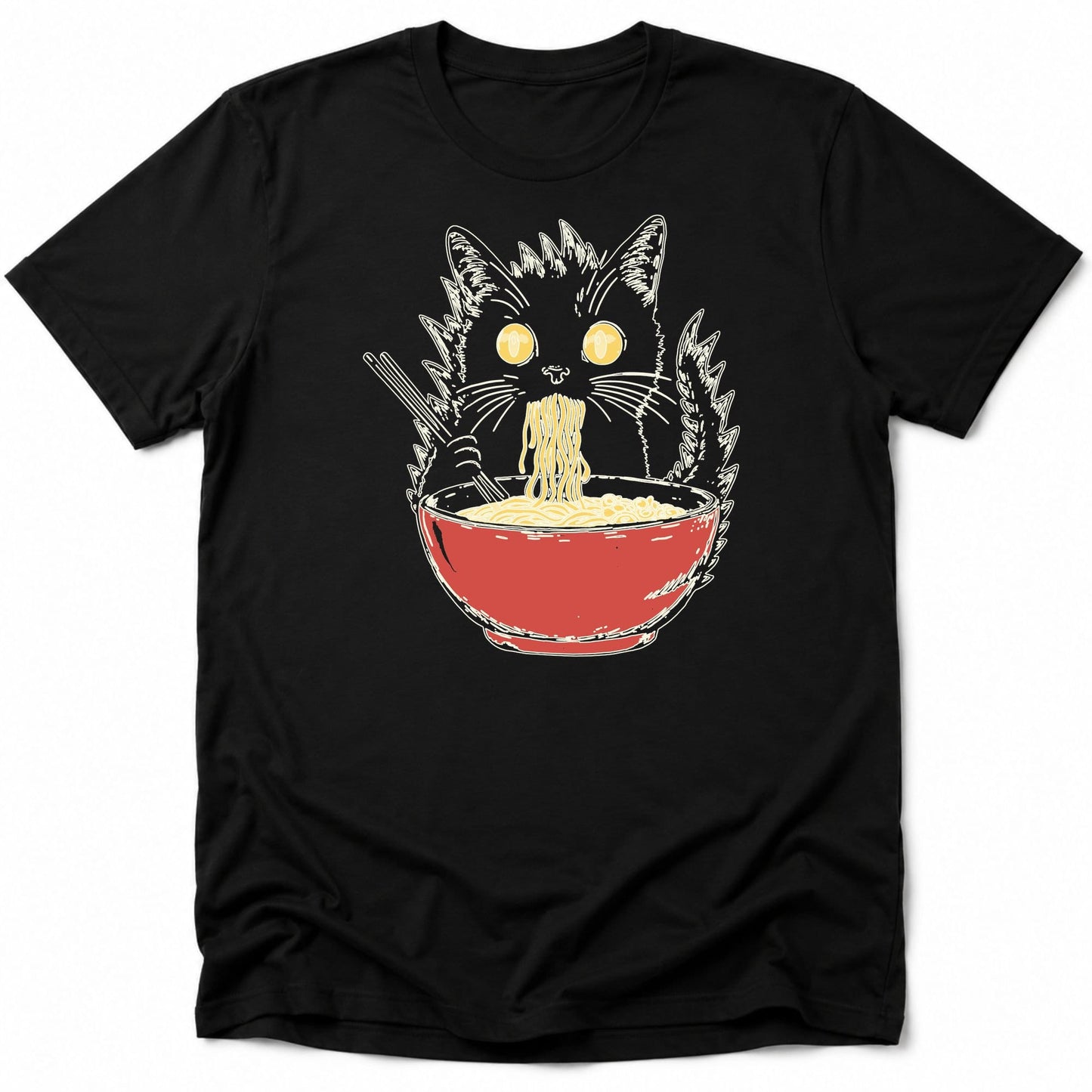 Kyattojiras Fav Ramen Everyday Softstyle Tee Black / S 32895414029668354733 T-Shirt