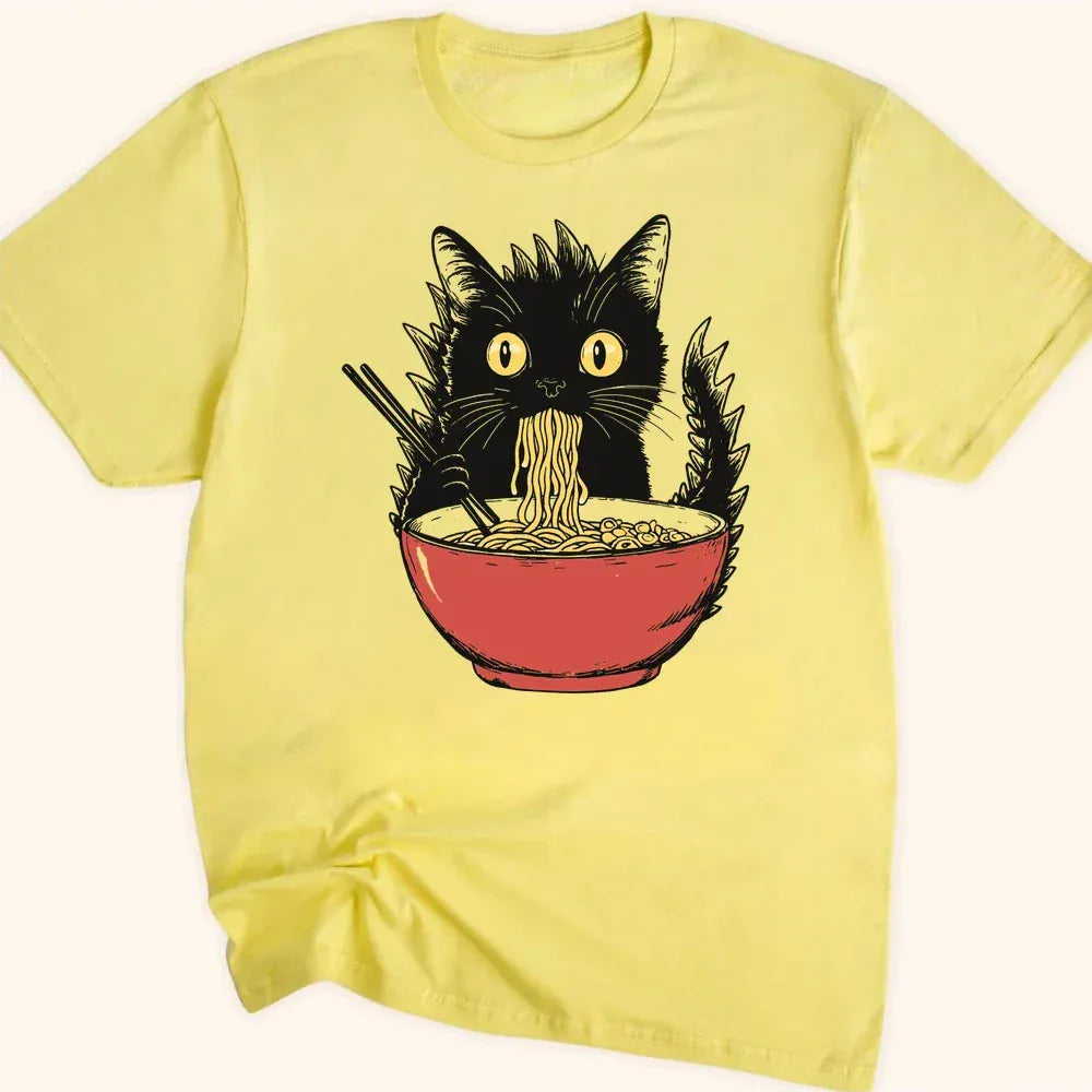 Kyattojiras Fav Ramen Everyday Softstyle Tee Cornsilk / S 12387028175752215349 T-Shirt