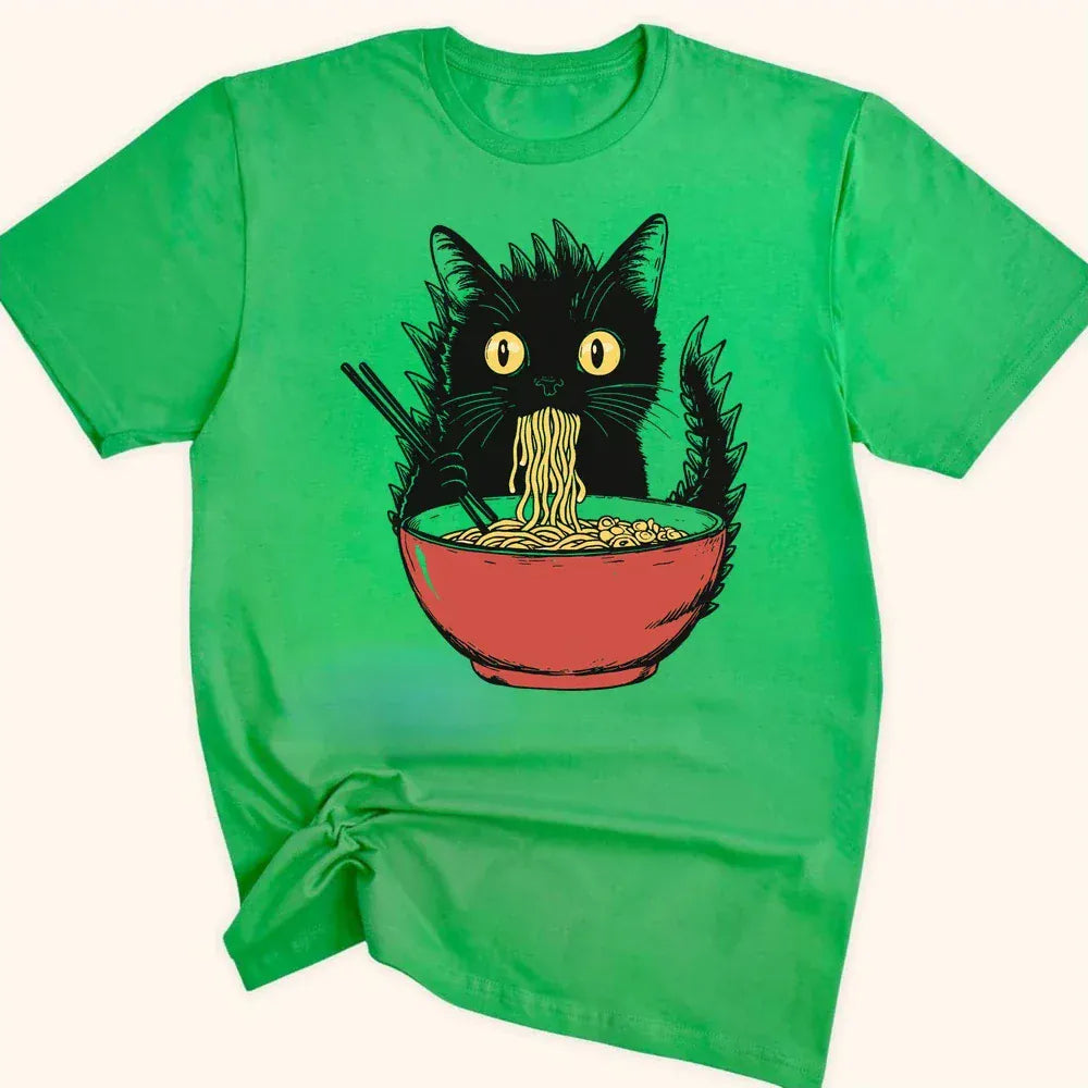Kyattojiras Fav Ramen Everyday Softstyle Tee Irish Green / S 33534312814964195375 T-Shirt