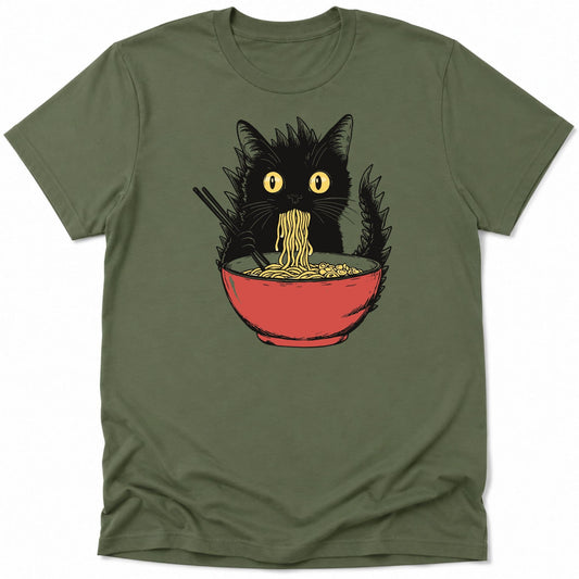 Kyattojiras Fav Ramen Everyday Softstyle Tee Military Green / S 33280635416682032215 T-Shirt