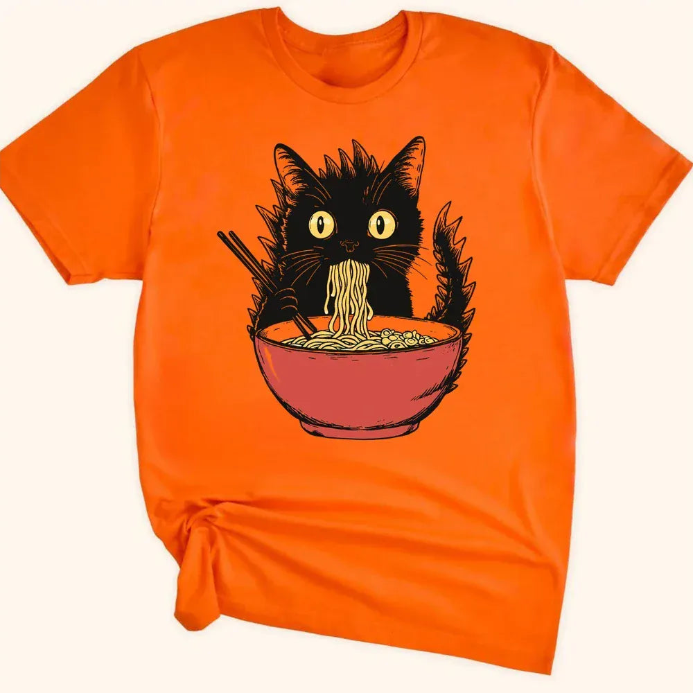 Kyattojiras Fav Ramen Everyday Softstyle Tee Orange / S 84423293725531464784 T-Shirt