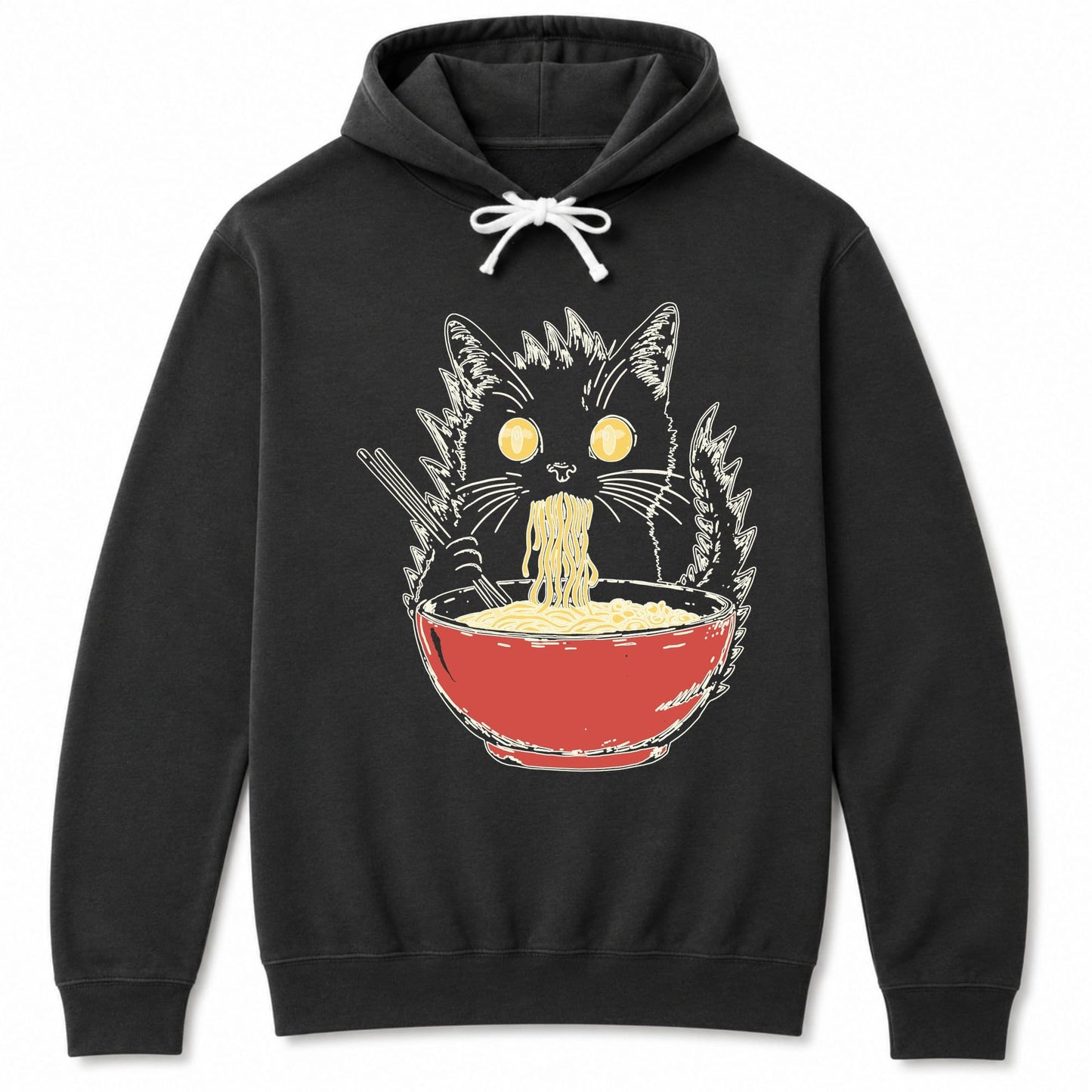 Kyattojiras Fav Ramen Hoodie Black / S 21359116643177128843 Hoodie