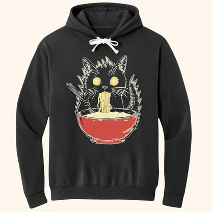 Kyattojiras Fav Ramen Hoodie Black / S 21829200494776071013 Hoodie