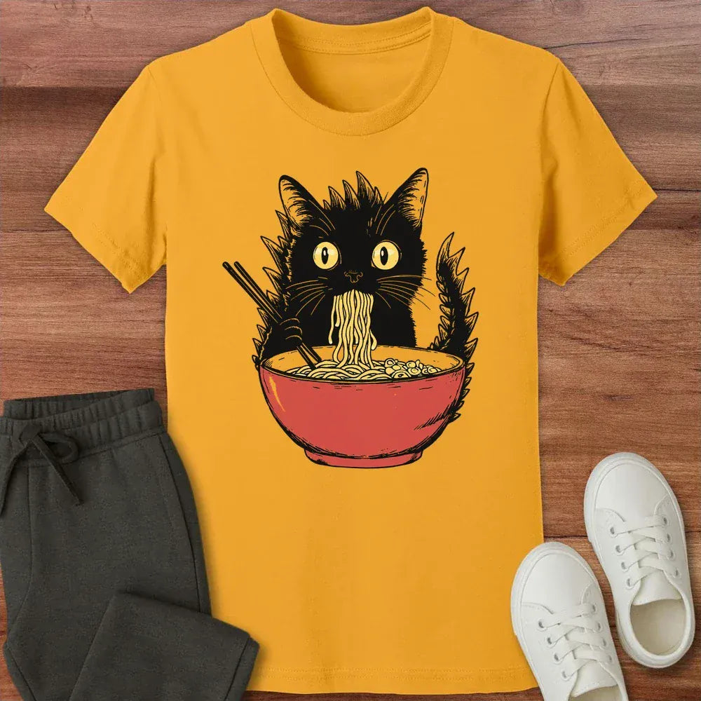 Kyattojiras Fav Ramen Kids Tee Gold / S 12666788124196079662 Kids clothes