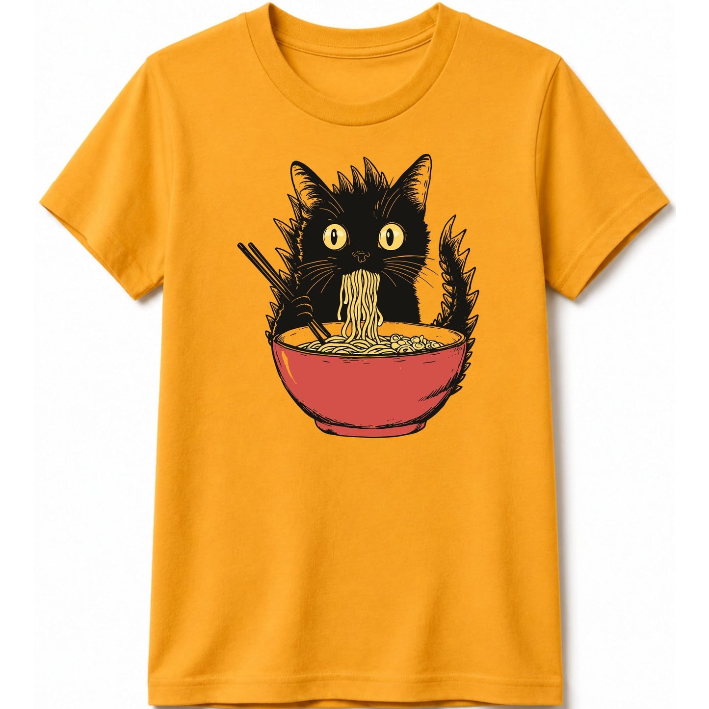 Kyattojiras Fav Ramen Kids Tee Gold / S 12666788124196079662 Kids clothes