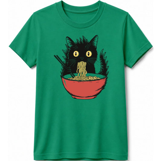 Kyattojiras Fav Ramen Kids Tee Kelly / S 64384001826612536755 Kids clothes