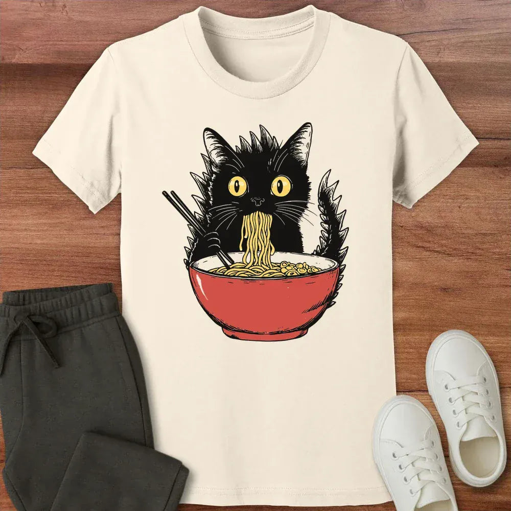 Kyattojiras Fav Ramen Kids Tee Natural / S 30568021706709521131 Kids clothes