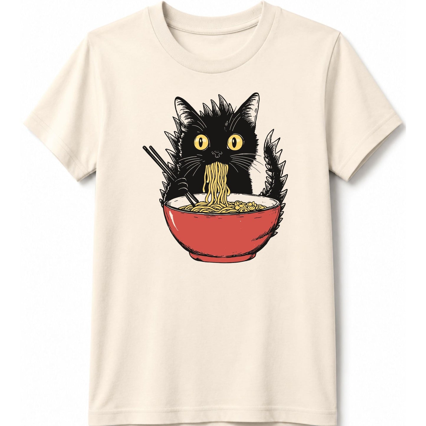 Kyattojiras Fav Ramen Kids Tee Natural / S 30568021706709521131 Kids clothes