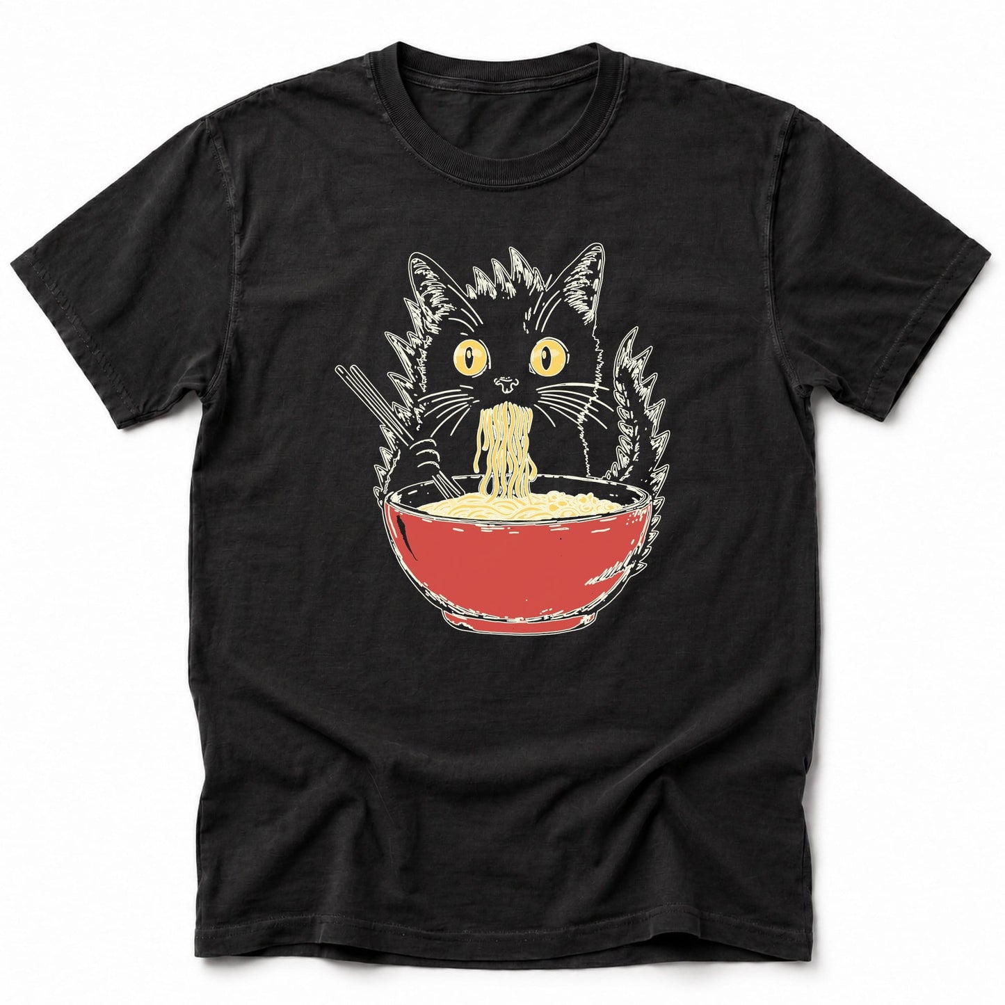 Kyattojiras Fav Ramen T-Shirt Black / S 38670870963603804699 T-Shirt