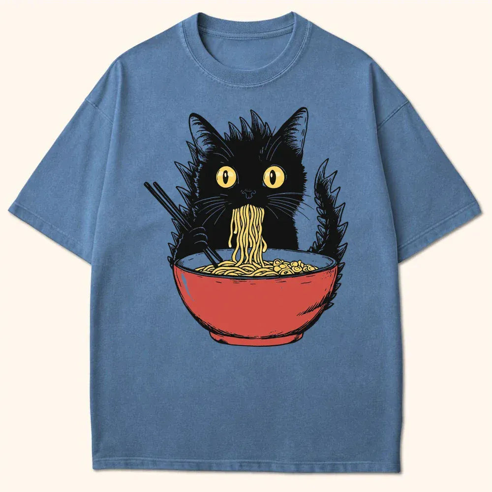 Kyattojiras Fav Ramen T-Shirt Blue Jean / S 28722500373903217240 T-Shirt
