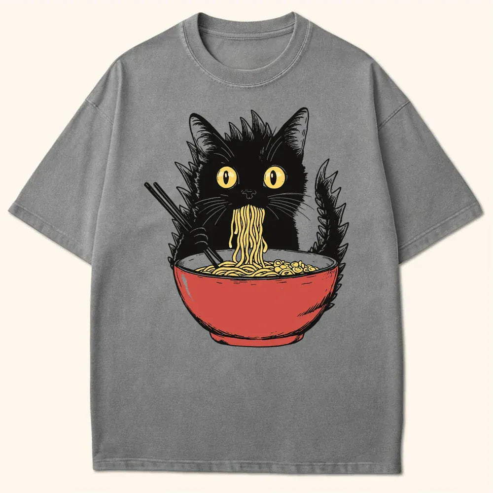 Kyattojiras Fav Ramen T-Shirt Grey / S 30484583436597286927 T-Shirt