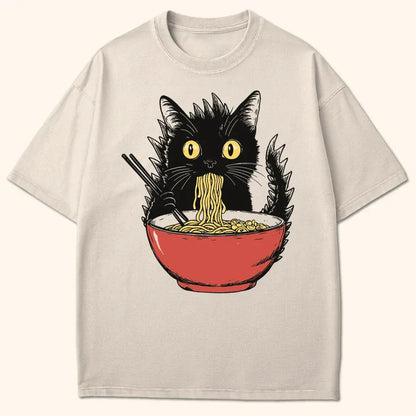 Kyattojiras Fav Ramen T-Shirt Ivory / S 17881031451374636404 T-Shirt