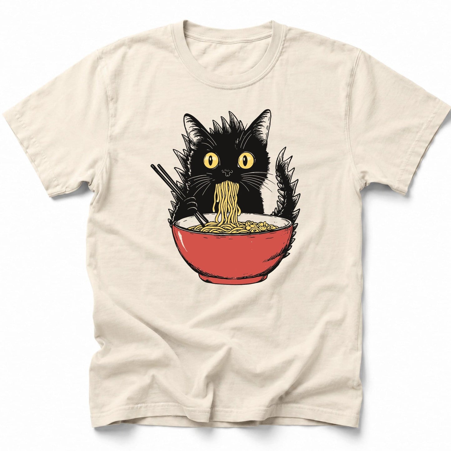 Kyattojiras Fav Ramen T-Shirt Ivory / S 17881031451374636404 T-Shirt