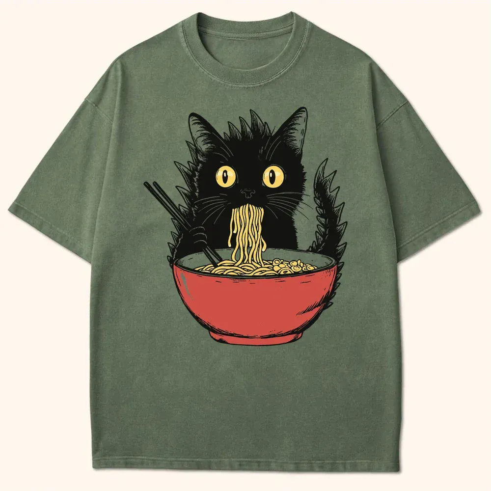 Kyattojiras Fav Ramen T-Shirt Moss / S 62127915296122539922 T-Shirt