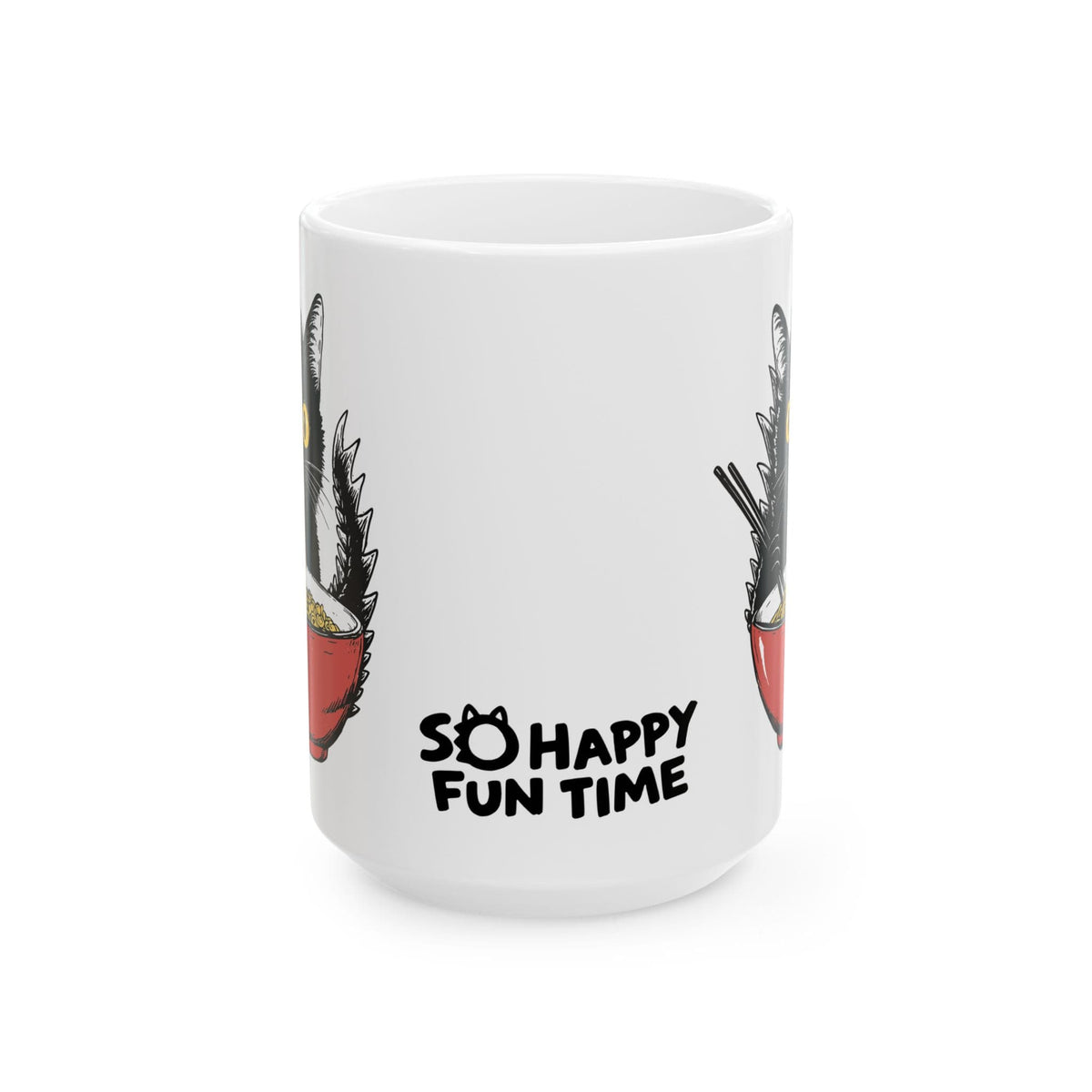Kyattojiras Fav Ramen White Mug (15oz) 15oz 33040467619589390383 Mug