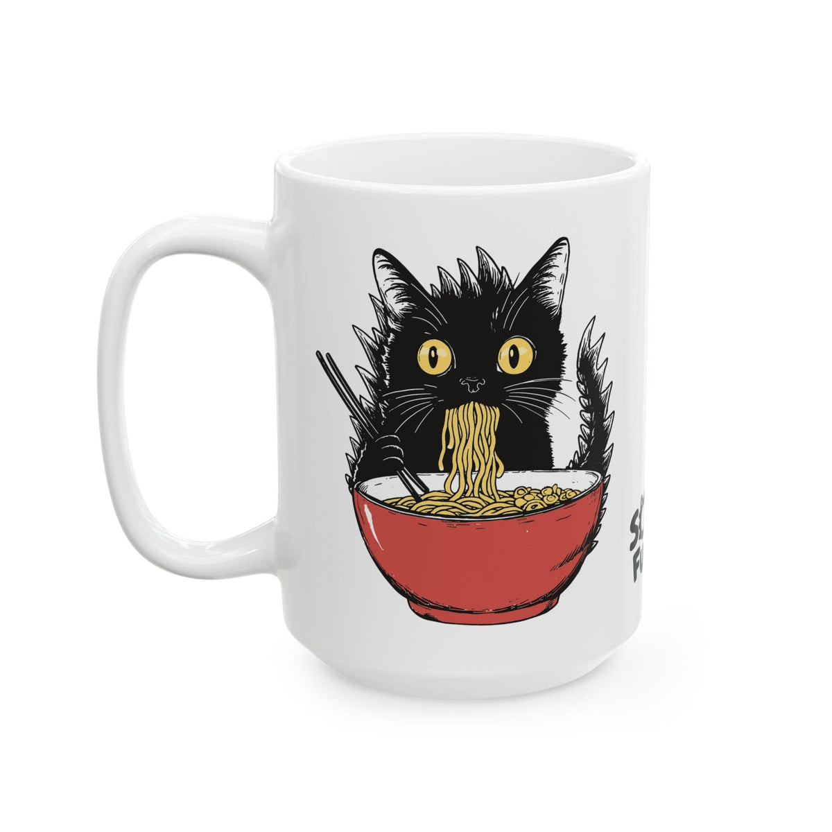 Kyattojiras Fav Ramen White Mug (15oz) 15oz 33040467619589390383 Mug