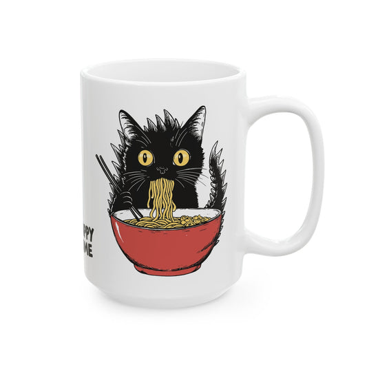 Kyattojiras Fav Ramen White Mug (15oz) 15oz 33040467619589390383 Mug