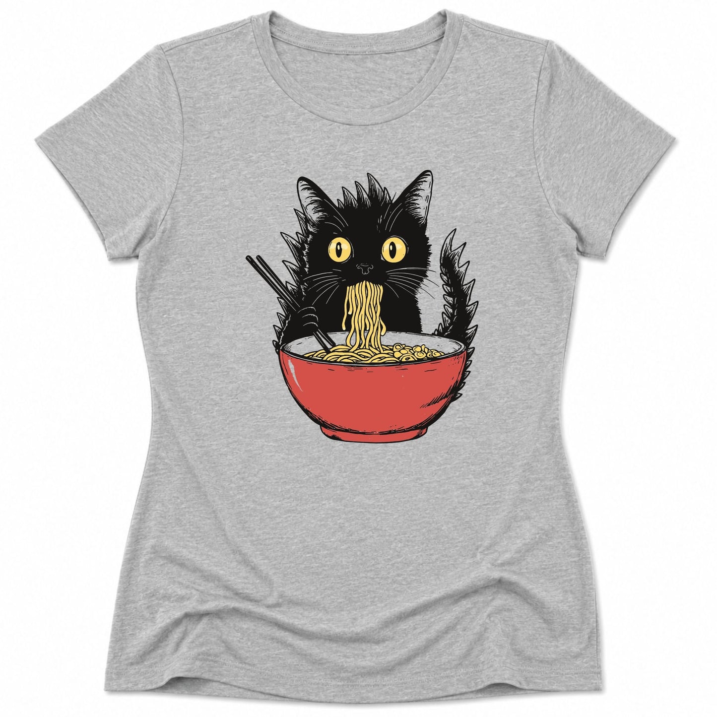 Kyattojiras Fav Ramen Womens Tee Athletic Heather / S 88160868768934448803 T-Shirt